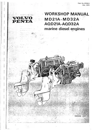 Comprehensive Volvo Penta MD21A/MD32A Workshop Manual (1975)