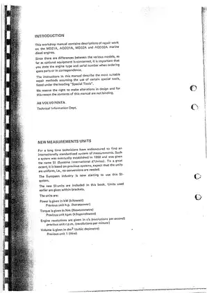 Comprehensive Volvo Penta MD21A/MD32A Workshop Manual (1975) Preview image 2