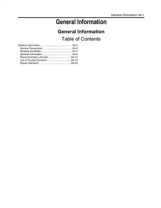 Isuzu Industrial Diesel Engine AU-4LE2, BV-4LE2 workshop manual Preview image 2