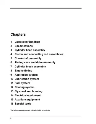Perkins 100 Series Diesel Engine Workshop Manual – Comprehensive Guide for Models 102-05, 103-07, 103-10, 103-13, 103-15, 104-19, and 104-22 Preview image 2