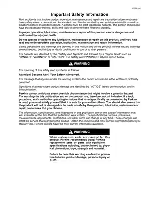 Perkins 400 Series Operation and Maintenance Manual (2004) Preview image 2