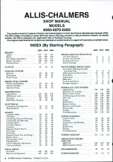 1980–1985 Allis Chalmers 6060, 6070, 6080 Tractor Shop Manual (P/N 0872884244) – preview page 1