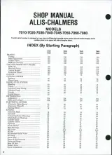 Allis Chalmers 7010, 7020, 7030, 7040, 7045, 7050, 7060, and 7080 Tractor 1973-1981Shop Manual (P/N AC-33) – preview page 1