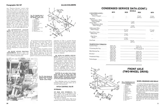 1982-1985 Allis Chalmers™ 8010, 8030, 8050, 8070 tractor manual Preview image 4