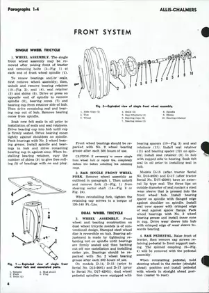 1957-1968 Allis Chalmers™ models D-14, D-15 series II, D-17, D-17 series III & D-17 series IV tractor shop manual Preview image 3