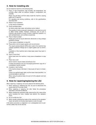 Sharp MX-M260/M310 Service Manual & Guide Preview image 4