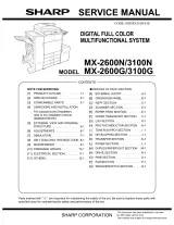 Sharp MX-2600N/MX-3100N Copier Factory Service Manual (P/N 00ZMX3100/S1E) – preview page 1
