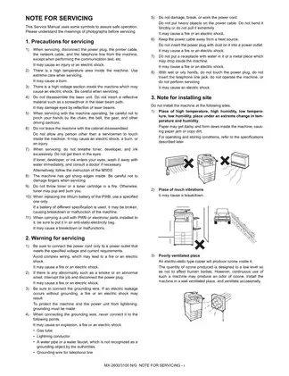 Sharp MX-2600N, 3100N, MX-2600G, 3100G service manual Preview image 3