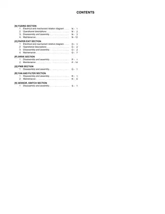 SHARP MX-M700N Service Manual - Digital Multifunctional System Guide Preview image 3