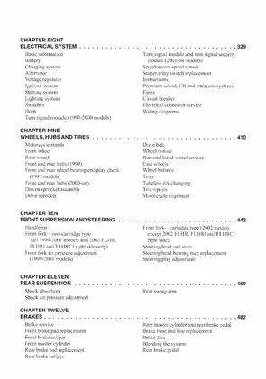 Harley-Davidson FLH/FLT Twin Cam Service Manual (1999-2005) Preview image 4