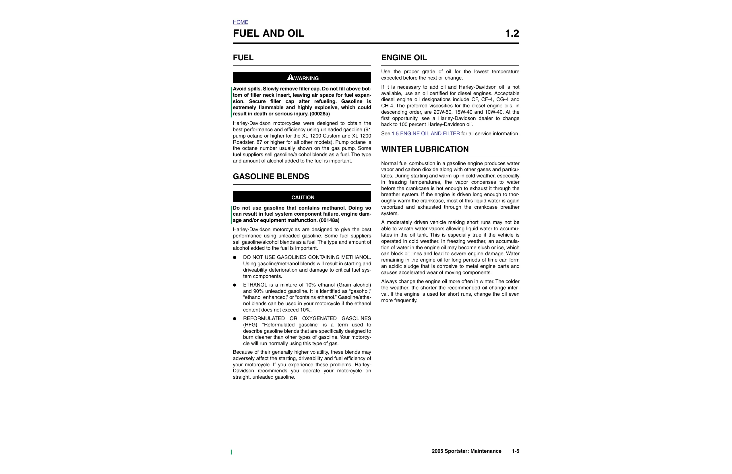 2005 Harley-Davidson XL 883 L Sportster Low Rider, XL 883 C Sportster Custom, XL 883 Sportster, XL 1200 R Sportster Roadster, XL 1200 C Sportster Custom service manual Preview image 5