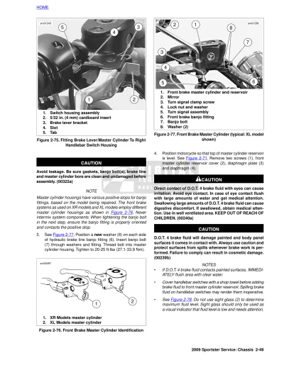 Preview: 2009 Harley-Davidson Sportster XL883 / XL1200 Service Manual (P/N 99484-09)