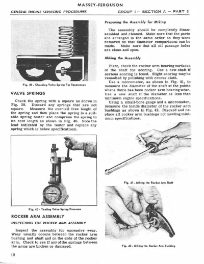 Preview: Massey Ferguson MF 165 Tractor Service & Repair Manual 1964–1975 - (P/N 1448 822M1)