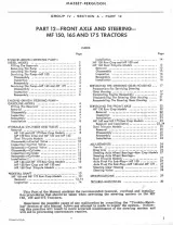 Massey Ferguson MF 165 Tractor Service & Repair Manual 1964–1975 - (P/N 1448 822M1) – preview page 4