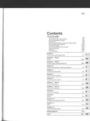 1984-1992 Toyota Corolla E80, E90, E100 repair manual Preview image 4