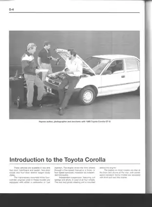 Toyota Corolla 1984-1992 Repair Manual | Haynes Automotive Guide Preview image 5