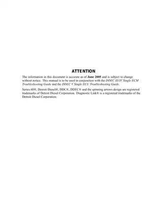Detroit Diesel Series 60 EGR Technician’s Manual - Expert Guidance for Diagnostics and Maintenance Preview image 2