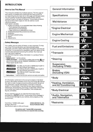 2007-2010 Honda CR-V repair manual Preview image 1