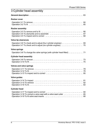 Perkins Phaser/1000 Series Workshop Manual - Detailed Service Guide for Diesel Engines Preview image 4