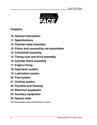 Perkins New 1000 Series Workshop Manual - Comprehensive Diesel Engine Maintenance Guide Preview image 2