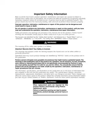 Perkins 400 Series Engine Operation & Maintenance Manual - Comprehensive Guide manual page 2 preview Perkins Perkins 400 Series Engine Operation & Maintenance Manual - Comprehensive Guide manual preview page 2 - thumbnail