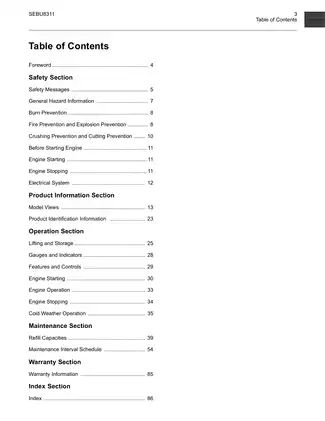 Perkins 402D, 403D, 404D, GG, GH, GJ, GK, GL, GM, GN, GP, GQ diesel engine operation and maintenance manual Preview image 3