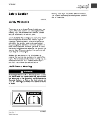 Perkins 402D, 403D, 404D, GG, GH, GJ, GK, GL, GM, GN, GP, GQ diesel engine operation and maintenance manual Preview image 5