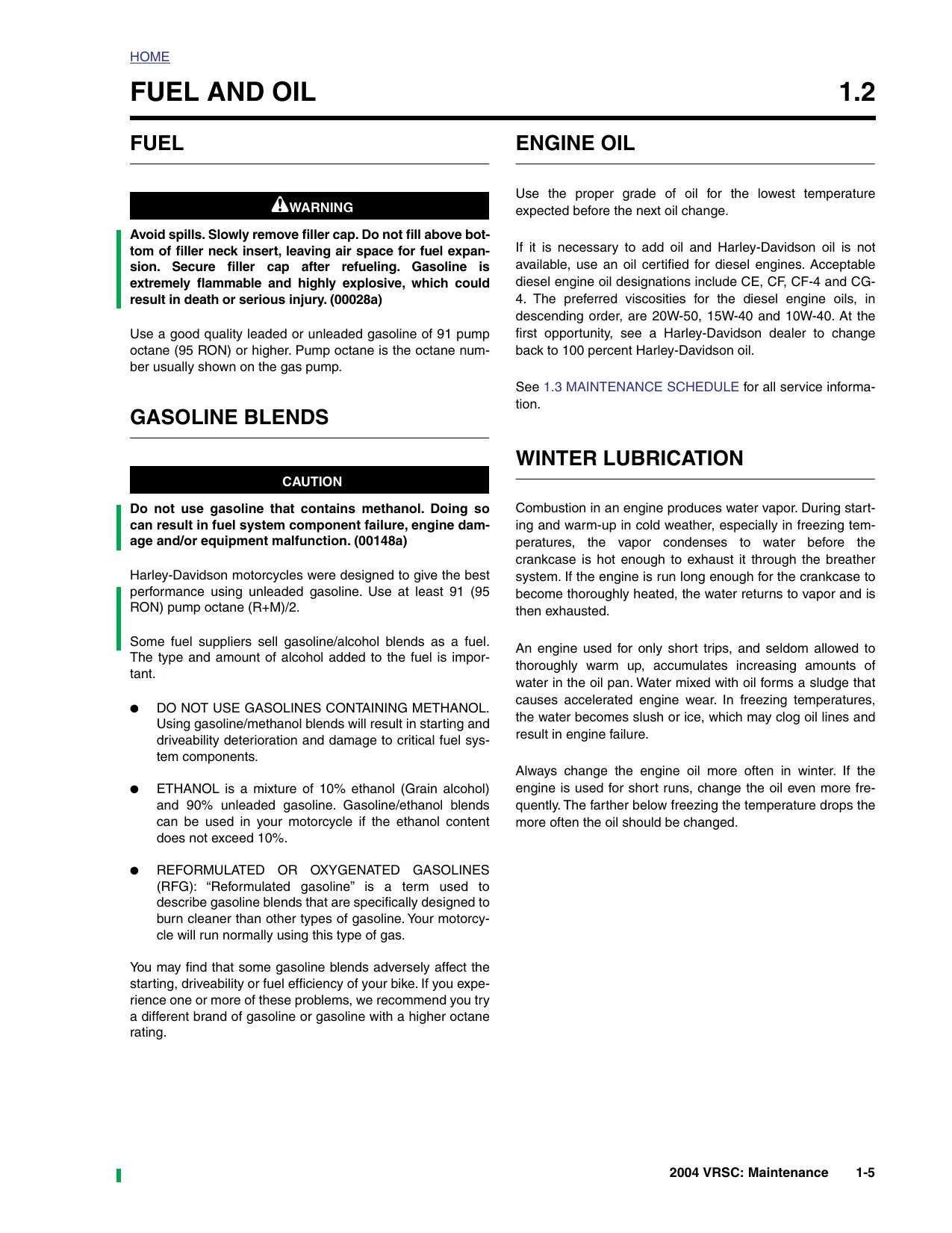 Harley Davidson 2004 Harley-Davidson V-ROD, VRSCA, VRSCB service manual manual preview page 5 - thumbnail