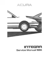 1986–1989 Acura Integra Service & Repair Manual (P/N 07PAX-A01-XXXXX) – preview page 1