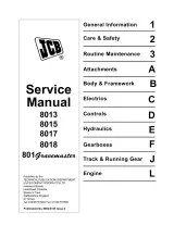 JCB 8013, 8015, 8017, 8018 Mini Excavators Factory Service Manual (P/N 9803/3105) – preview page 1