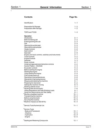 JCB 8013, 8015, 8017, 8018 excavator service manual Preview image 5