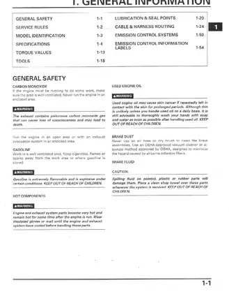 1996-2002 Honda CBR1100XX  Blackbird, CBR1100 service manual Preview image 2