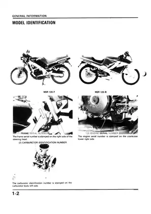1988-2001 Honda NSR125, NSR125F, NSR125R service, repair manual Preview image 2