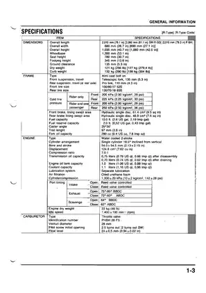 Honda NSR Motorcycle Service Manual (1989) Preview image 3