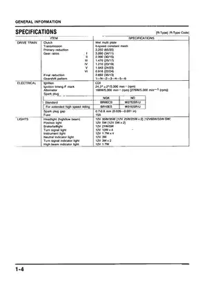 Honda NSR Motorcycle Service Manual (1989) Preview image 4