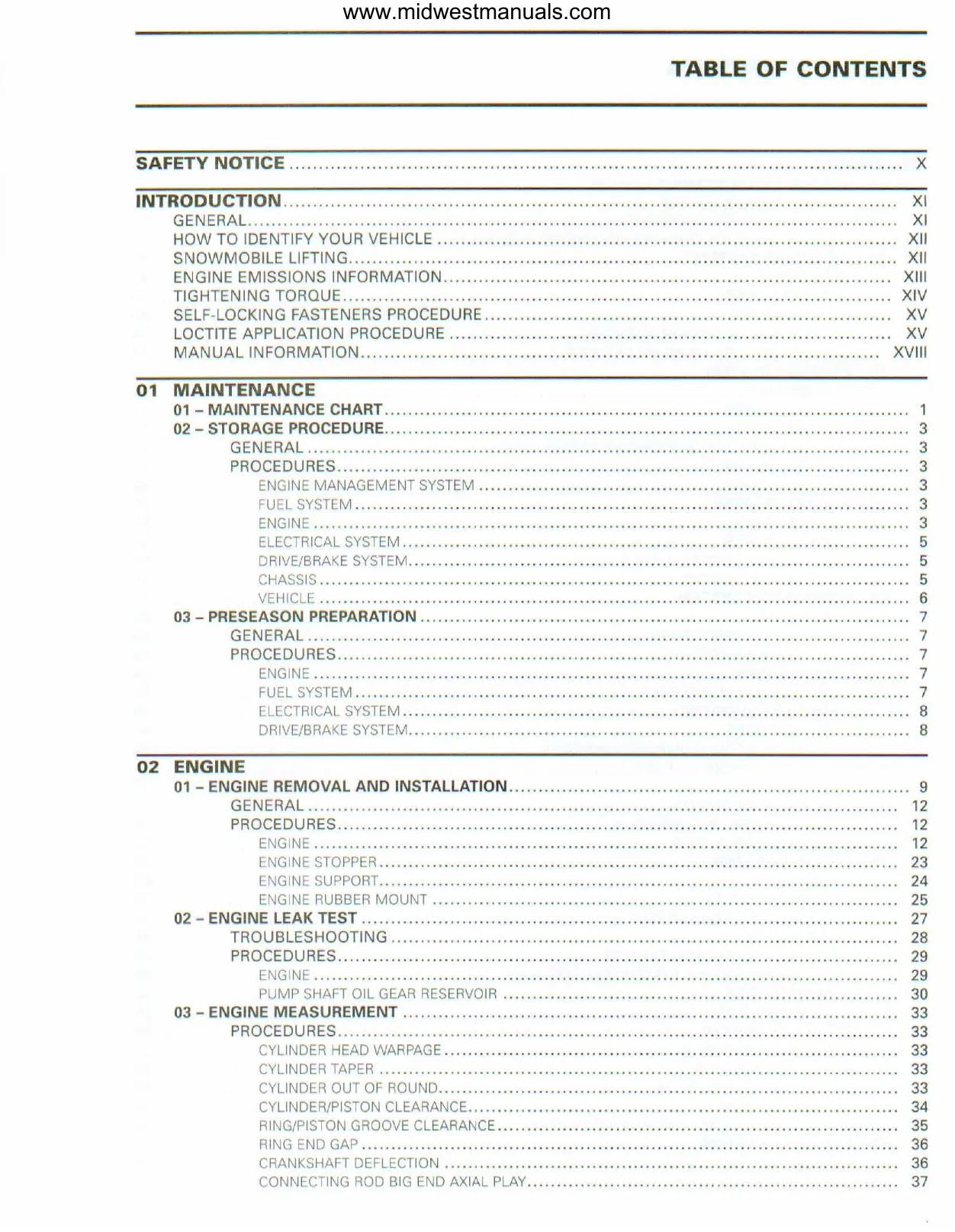 2009-2010 Bombardier Ski-Doo GTX, GSX, GTX, MKZ, Summit service manual