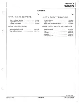 John Deere SPORTFIRE Snowmobile Technical Service Manual (1981 Model) Preview image 3
