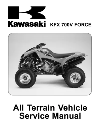 Preview: 2004–2009 Kawasaki KFX 700V Force ATV Service Manual (P/N 99924-1315-01)