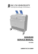 Ricoh B286/B289 Printer Service Manual (P/N 003165MIU) – preview page 1