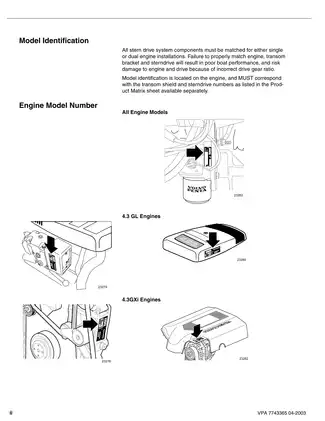 Volvo Penta 4.3 GL, GXi, OSi marine engine workshop manual Preview image 4