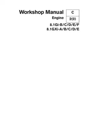 Volvo Penta 8.1 Liter Engine Workshop Manual - Comprehensive Service Guide