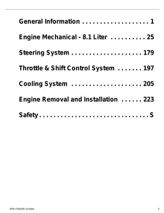 Volvo Penta 8.1, 8.1 Gi-B/C/D/E/F, 8.1 GXi-A/B/C/D/E inboard engine workshop manual Preview image 3