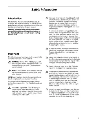 Volvo Penta drive 280, 290, 295, QA 280, QA 280-DP, QA 285, 290, QA 290-DP, SP-A, SP-C, DP-A, DP-B, DP-C workshop manual Preview image 5