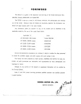 Honda CB250/CL250/CB350/CL350 1960s-1970s Shop Manual (P/N 07000-28601) – preview page 3