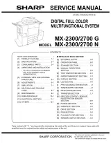 Sharp MX-2300/2700 Series Digital Full Color Multifunctional System Factory Service Manual ( P/N 00ZMX2700/S1E) – preview page 1