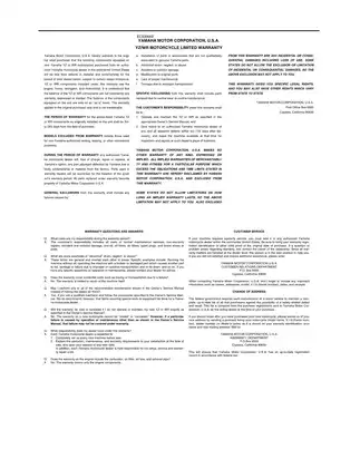 Yamaha YZ125T1 Owner’s Service Manual (2004) - Complete Maintenance & Repair Guide Preview image 5