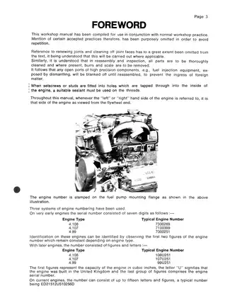 1983-1987 Perkins 4.107 4.108 4.99 diesel engine workshop manual Preview image 3