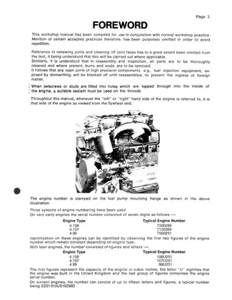 Perkins 4.108, 4.107 and 4.99 Diesel Engine Workshop Manual Preview image 3