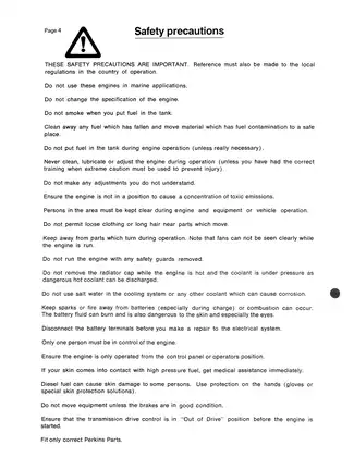 Perkins 4.108, 4.107 and 4.99 Diesel Engine Workshop Manual Preview image 4