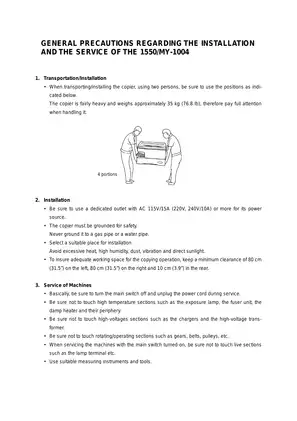 Toshiba 1550, ED1550 copier service manual Preview image 2